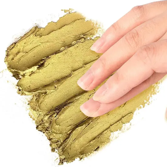 Soft Oil Pastels Set of 5 Single Colors,Non Toxic,Soft Texture Vibrant and Creamy Oil Crayons Pastels Art Supplies For Professional Artists Beginners Drawing.Gold {4}