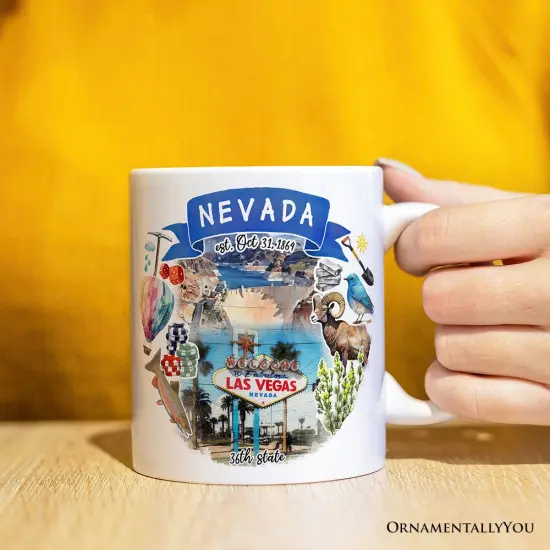 Artistic Nevada State Themes and Landmarks Mug {2}