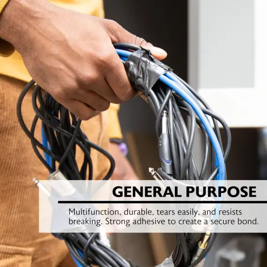 BAZIC 1.88" X 60 Yards Black Duct Tape {10}