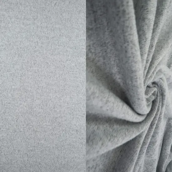 1 Yard Super Soft Hacci Stretch Knit Fabric Heather Grey 58/60 Inches Wide HT.GREY {1}