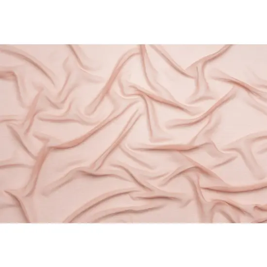 1 Yard Blush Crinkled Silk Chiffon Fabric 43" Wide for Scarves & Overlays {3}