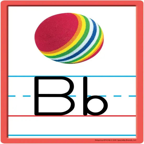 Alphabet and Numbers Accents, Pack of 36 Multicolored 6" x 8" {2}