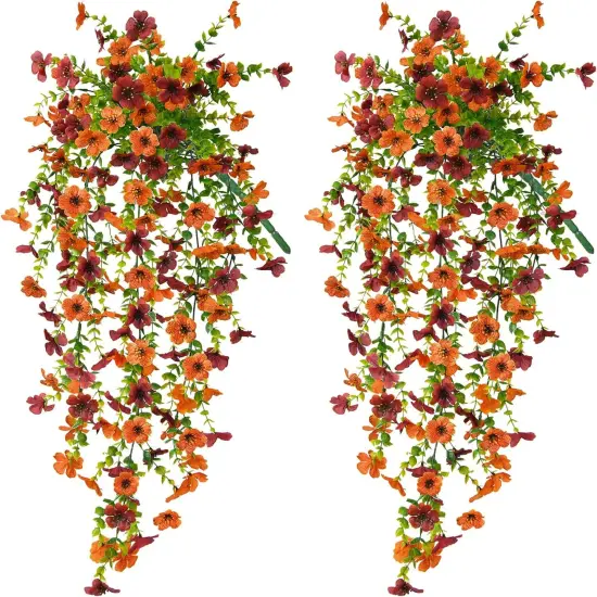 Artificial Hanging Flowers Plants for Outdoor Fall Decoration {2}