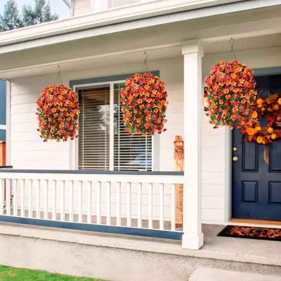 Artificial Fake Hanging Plants Flowers {4}
