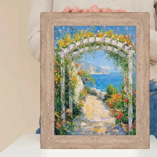 Drift Barnwood White Wash Rustic Picture Frame 14x18 frame {7}