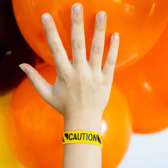 CAUTION RUBBER BRACELETS {3}
