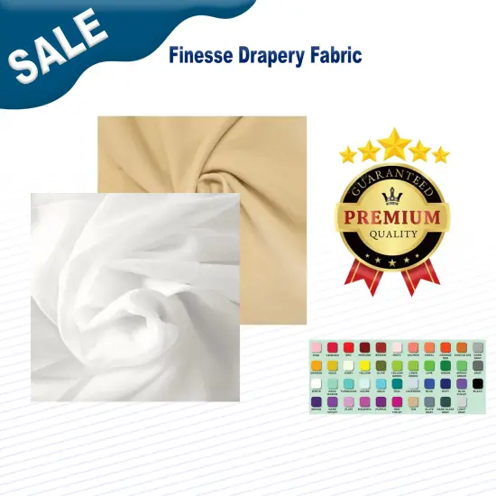 Finesse Drapery Fabric 100% Polyester {2}