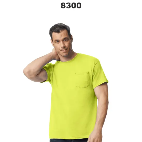 Gildan&reg; DryBlend Pocket Crewneck Short Sleeve T-Shirt Sport grey {3}