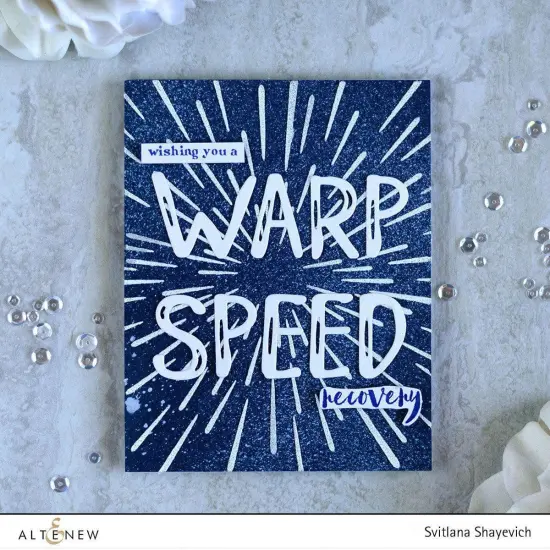 Warp Speed Stencil {2}