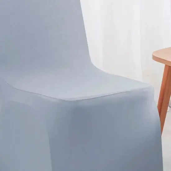 1 Piece Spandex Banquet Chair Cover Dusty Blue Stretch Wrinkle-Resistant Elegant Event Decor {3}