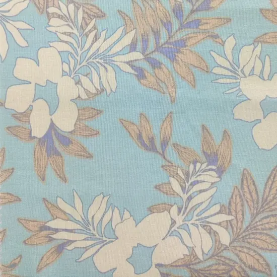 1 Yard Wide 51/53" Apparel Rayon Linen Blend Fabric Blue Glow Color {2}