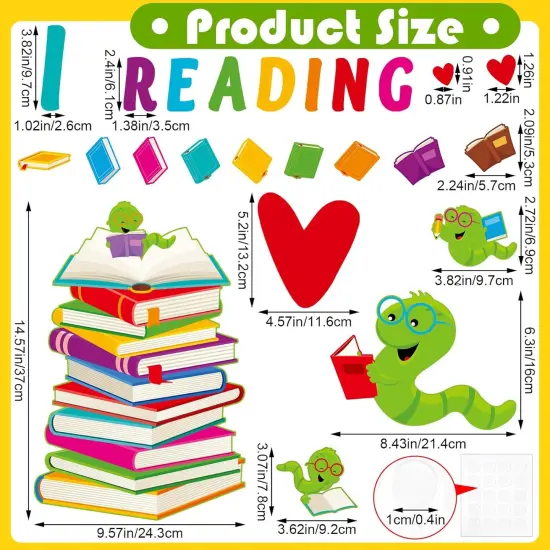 Reading Door Decorations Caterpillar Bulletin Board Decoration Set {2}