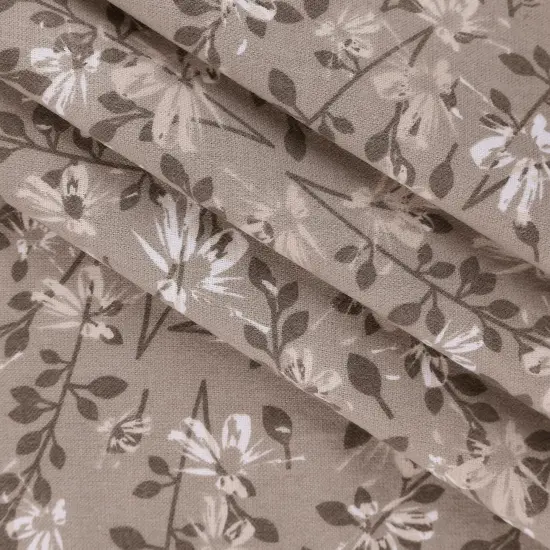Mook Fabrics Aster Flannel Fabric [108 in. Wide] - By The Yard Roasted Cashew {2}