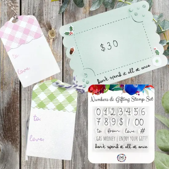 Numbers & Gifting Stamp Set {2}