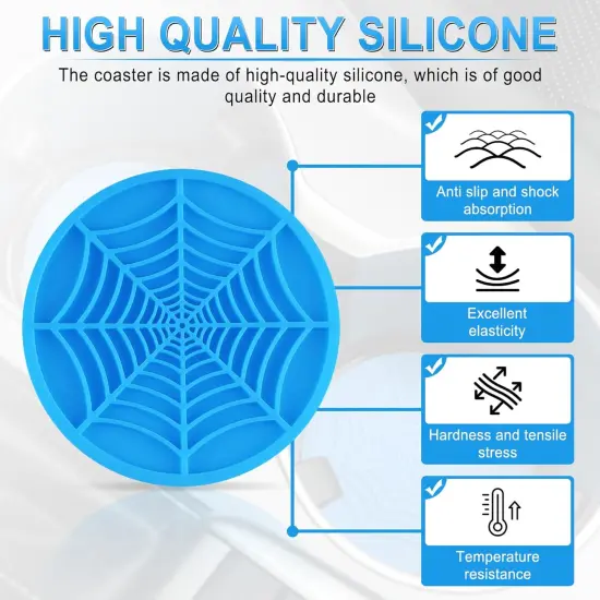 Halloween Non-Slip Silicone Insert Coasters {2}