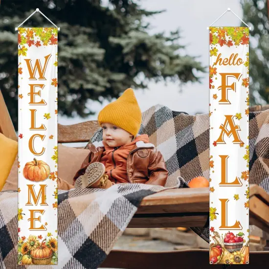 Pumpkin Thanksgiving Porch Banner {5}