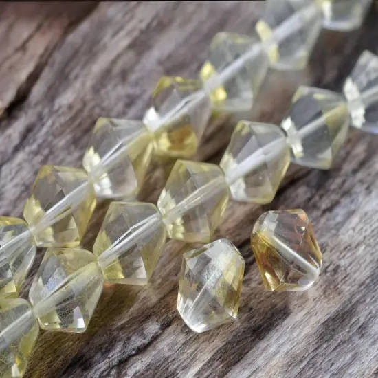 16mm Crystal Celsian Faceted Bicone Beads {1}