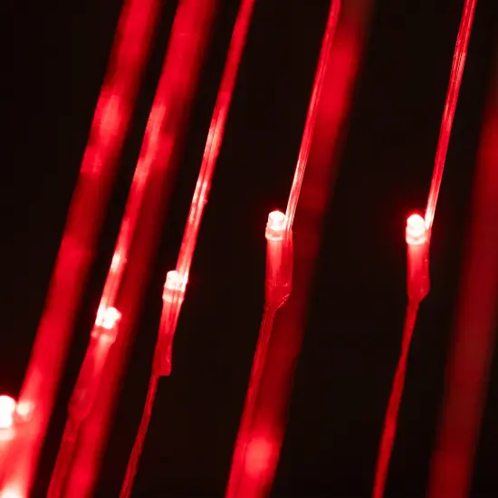 Northlight LED Lighted Show Cone Tree with Star Outdoor Christmas Decoration - 4' - Red White {6}