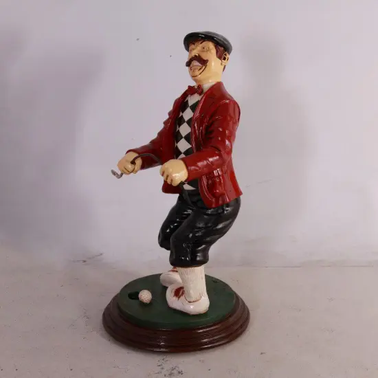 Golfer Frustrated Small Statue {5}