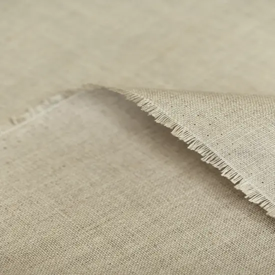 1 Yard Natural Pre Shrunk Pure Linen Fabric, Midweight Solid 60 Inches Wide {5}
