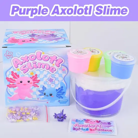 Purple Axolotl Butter Slime Kit {2}