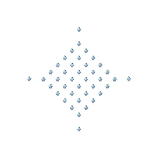 Preciosa 4mm Czech Crystals Bicone Rondelle Beads, 40pcs Light Sapphire AB {5}