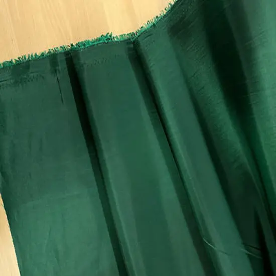 1 Yard Hunter Green Crisp Taffeta Smooth Rustling Fabric Width 58/59 inches {2}