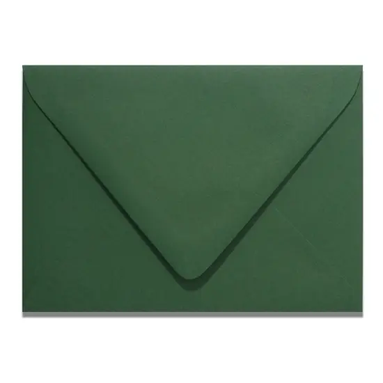 Colorplan FOREST GREEN - 91 Lb. / 135 gsm / 8 pts Matte Premium Cardstock Paper Text A2 Euro Flap Envelopes Bulk Pack of 250 {1}