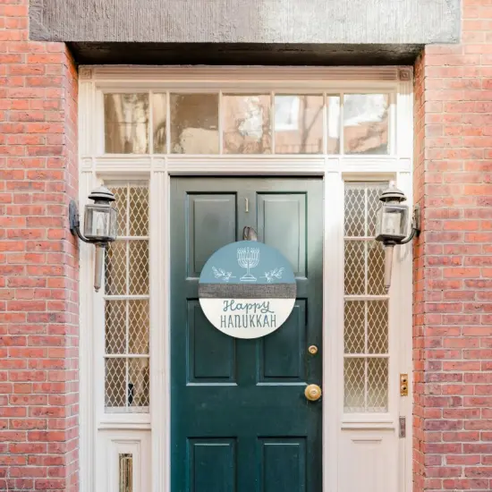 Happy Hanukkah Door Hanger {6}