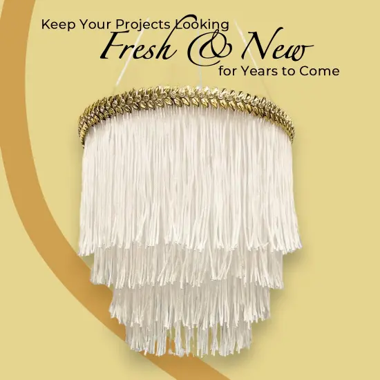 10 Yards of 4" Chainette Fringe Trim | 10 yard cut Gold {6}