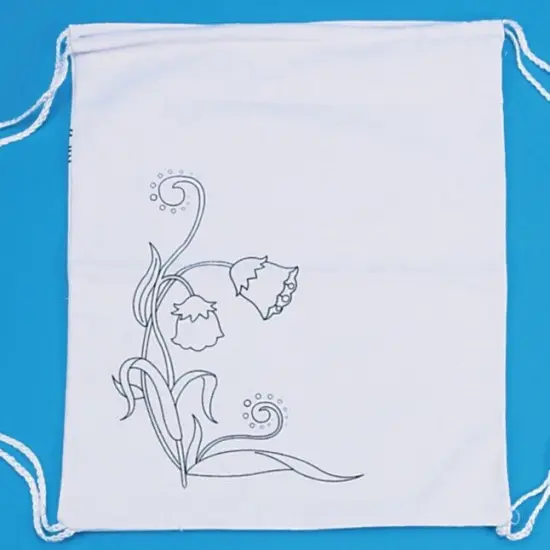 Color-Me&trade;&nbsp;Printed Flower Backpack (Pack of 12) {3}