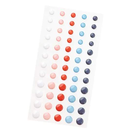 American Crafts Flags And Frills Enamel Dots-60/Pkg {4}