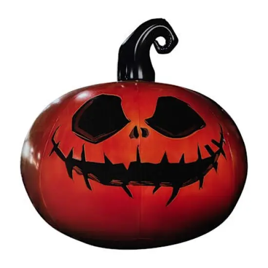 Spooky Jack-O'-Lantern Blowup Inflatable with Twisted Smile &ndash; Outdoor Display {1}