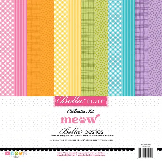 Bella Blvd Besties Collection Kit 12"X12"-Meow {1}