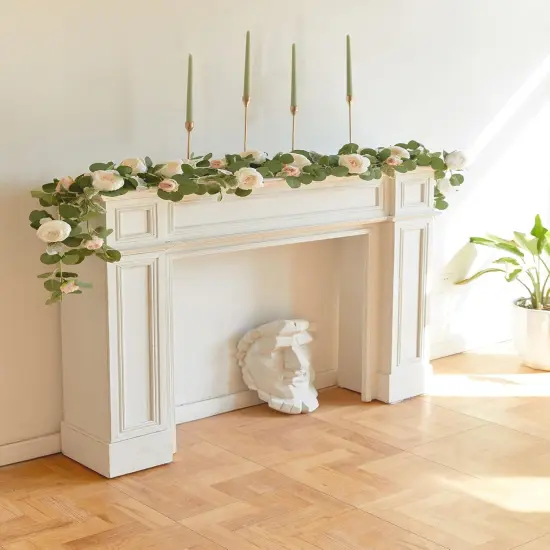 2pcs Artificial Flowers Garland Spring Eucalyptus Garland Vintage {5}