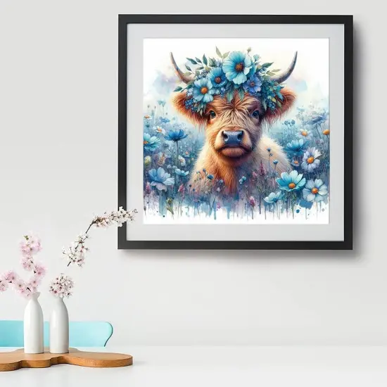 Diamond Art Kits for Adults, Cow Diamond Painting Kits for Adults,14" x 14" {2}