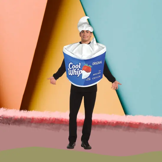 Kraft Cool Whip Adult Costume Cool Whip Tunic and Matching Hat {3}