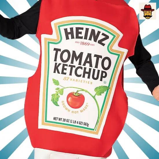 Heinz Ketchup Squeeze Bottle Costume Ideal for Parties and Festive Gatherings {5}