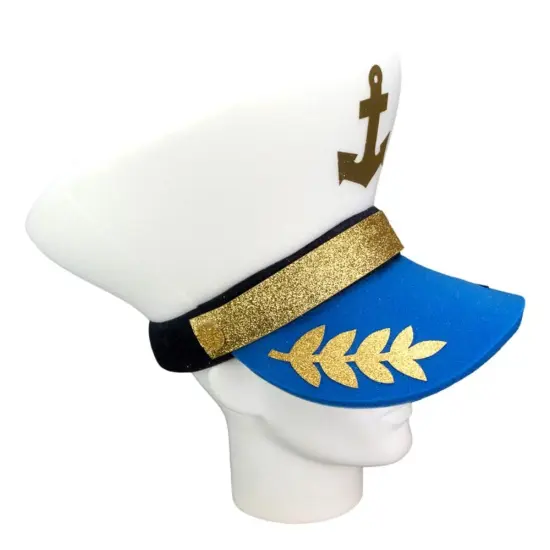 Edge Collections - White - Fun Giant Captain Hat for Party Celebrations! {3}