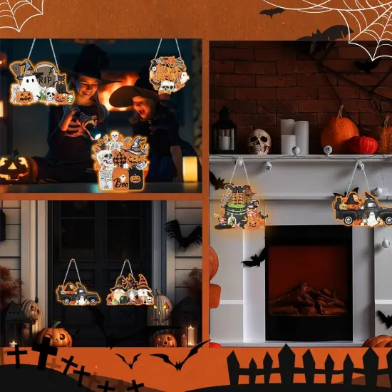 6 Pcs Halloween Diamond Art Painting Kits {4}