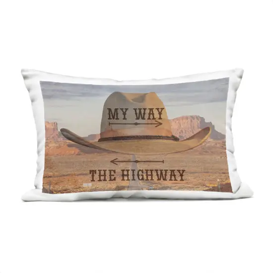 Stupell Industries Two Choices Funny Cowboy Outdoor Pillow, 14 x 7 x 20 {1}