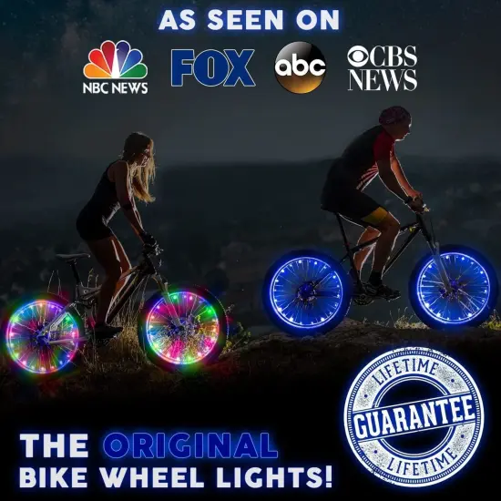Activ Life LED Bike Wheel Lights with Batteries Included, Get 100% Brighter and Visible from All Angles for Ultimate Safety & Style (1 Tire Pack, Galactic) {3}