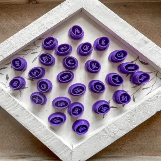 Tattoo Font Alphabet | Tattoo | Clay Cutter Set of 26 {2}