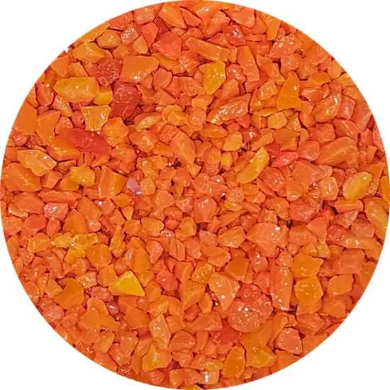 Wissmach Frit Coarse Orange 96-42 1Lb. Jar 96 COE {1}