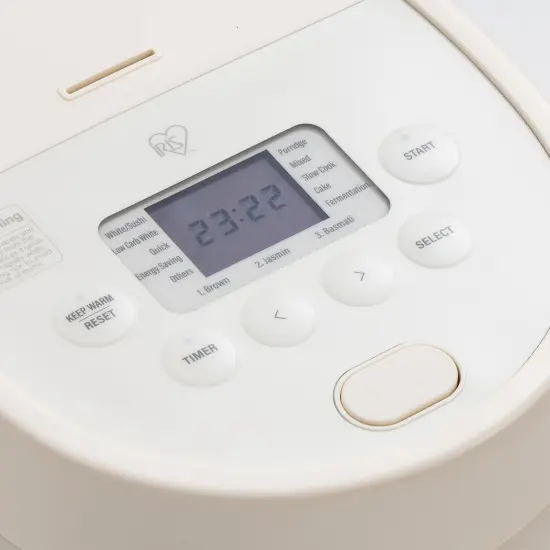 IRIS USA Micom Japanese Rice Cooker, 3-Cup Uncooked/6-Cup Cooked, Recipe Presets, Slow Cooker, Steamer, Hot Pot & Warming Function {4}