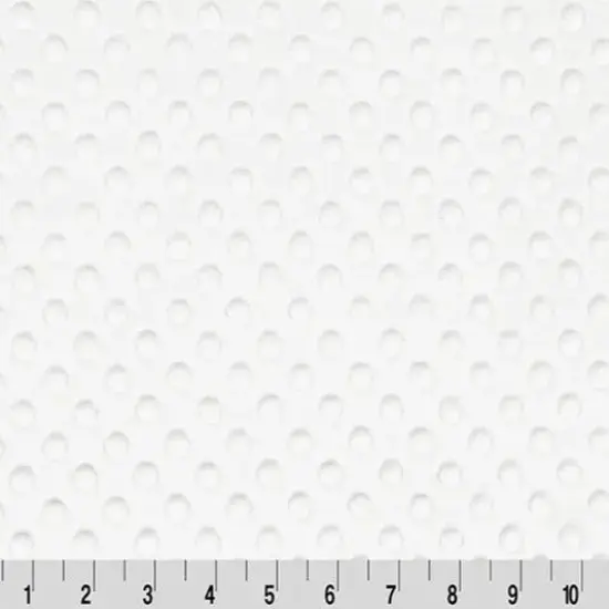 White Cuddle Dimple Fabric per yard {1}