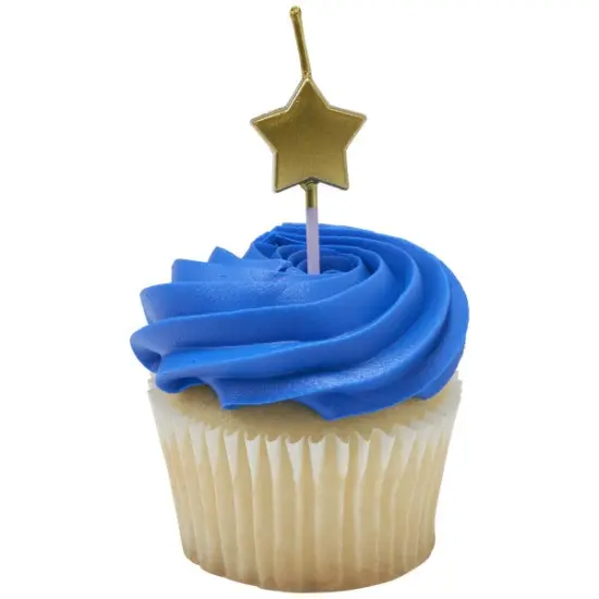 Gold Stars Shaped Candles {2}