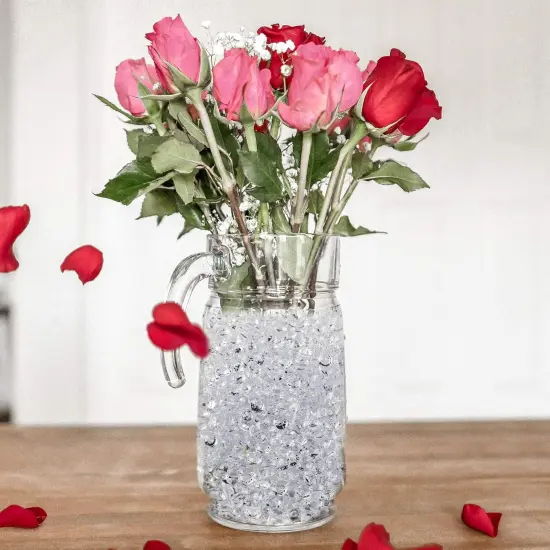 2000 Pack of 1 Carat 6.5mm Jewels (Clear) Diamond Table Confetti, Vase Filler {4}