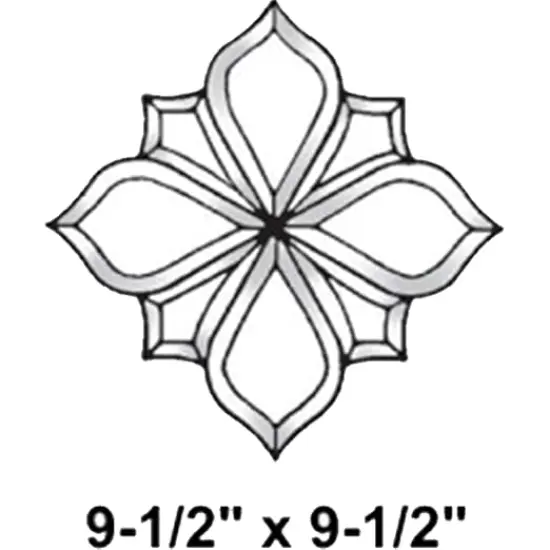 9-1/2" x 9-1/2" Clear Glass Bevel Cluster BC333 {2}