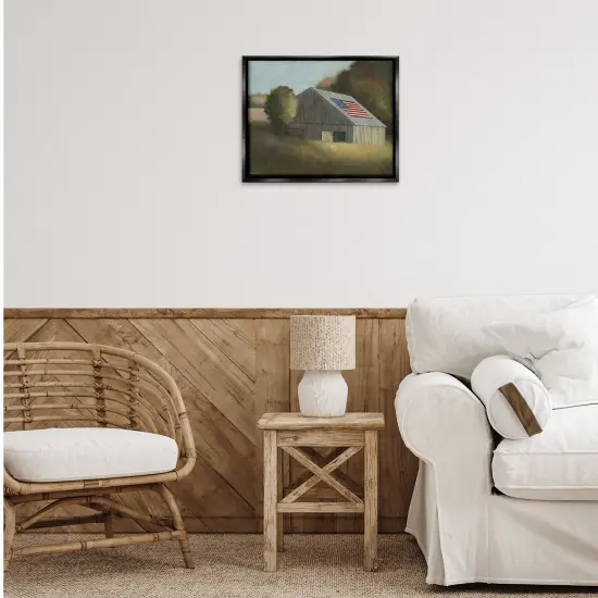 Stupell Industries Peaceful Americana Barn Floating Frame By David Swanagin {2}